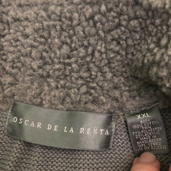 Oscar De La Renta XXL Stretch Pullover Zip Vest - Picture 4 of 4
